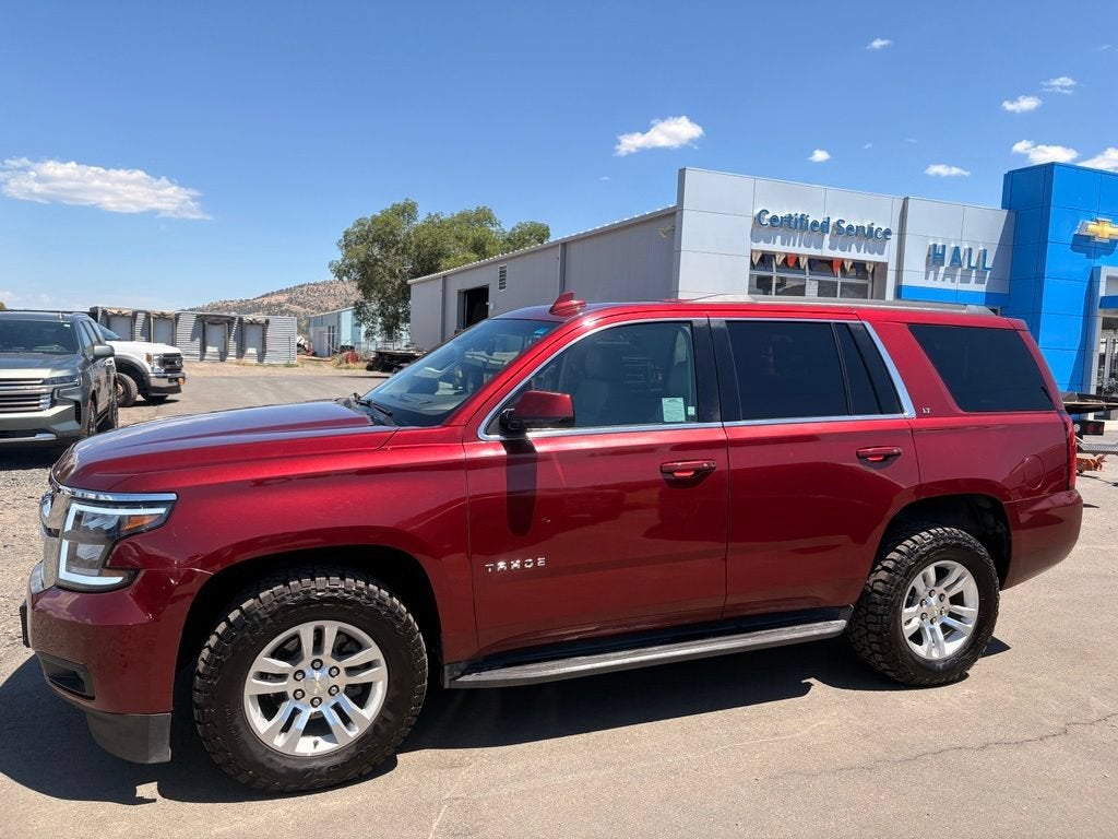 2016 Chevrolet Tahoe LT in Siren Red Tintcoat — front three-quarter view